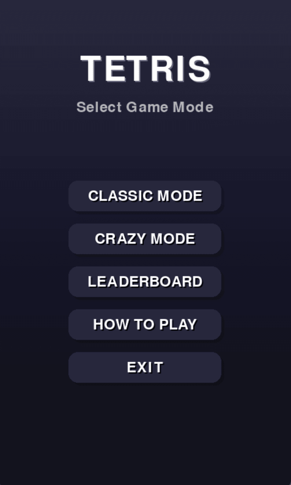 Tetris with Crazy Mode